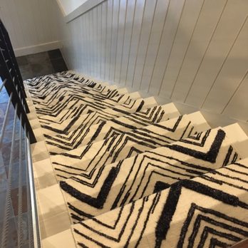 Benson's Rug Cleaning - Here is a before and after of a Custom Staircase Runner inside a Custom Cabin located in Okeechobee, Florida. - Carpet Cleaning Near Me - Boynton Beach, Florida
