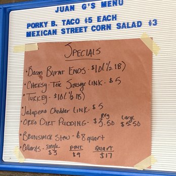 Jon G's Barbecue - Menu - Barbeque Near Me - Peachland, North Carolina Jon G's Barbecue - Menu - Barbeque Near Me - Peachland, North Carolina