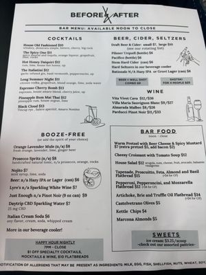 Menu photo 1 Before & After Leadville, CO