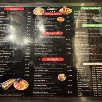 Shinjuku Ramen - Menu 1 of 2 as of 07.18.26 - Ramen Near Me - Las Vegas, Nevada Shinjuku Ramen - Menu 1 of 2 as of 07.18.26 - Ramen Near Me - Las Vegas, Nevada