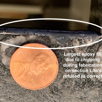 Lito's Marble & Granite - This was a fabrication mistake they refused to correct - Countertop Installation Near Me - San Jose, California Lito's Marble & Granite - This was a fabrication mistake they refused to correct - Countertop Installation Near Me - San Jose, California