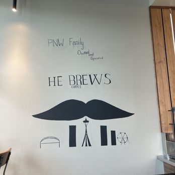 He Brews Coffee - Art work - Coffee & Tea Near Me - Lynnwood, Washington