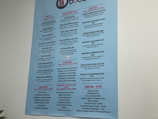 Menu photo 7 O My Boba Benson, NC