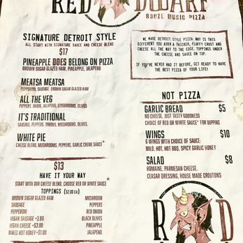 Red Dwarf - Pizza Menu - Beer Bar Near Me - Las Vegas, Nevada
