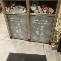 McDonald's - All trash running over