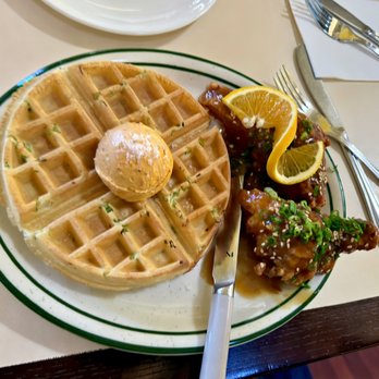 Agnes and Sherman - Scallion Waffle & Orange Chicken - Diners Near Me - Houston, Texas