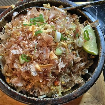 Koh Lipe - Khao Pad Pla (fried rice with mackerel fish. eggs, onion, carrot, lemongrass, and topped with kastsuobushi (bonito) flakes) - Thai Near Me - Toronto, Ontario Koh Lipe - Khao Pad Pla (fried rice with mackerel fish. eggs, onion, carrot, lemongrass, and topped with kastsuobushi (bonito) flakes) - Thai Near Me - Toronto, Ontario
