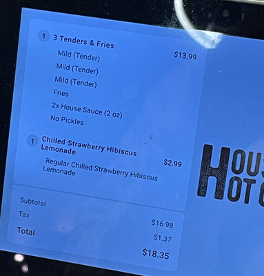 Menu photo 2 Houston TX Hot Chicken Tempe, AZ