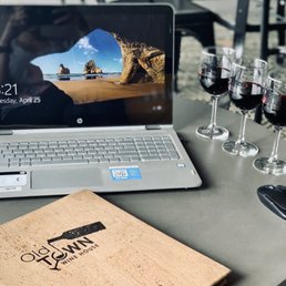 Wine flight and work to be done!