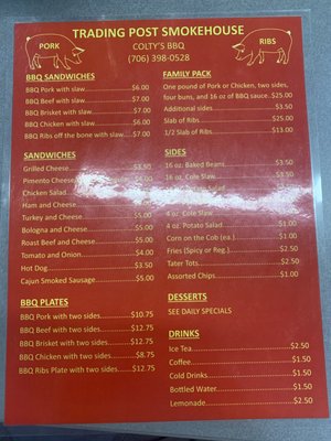 Menu photo 3 Trading Post Smokehouse Rising Fawn, GA Menu photo 3 Trading Post Smokehouse Rising Fawn, GA