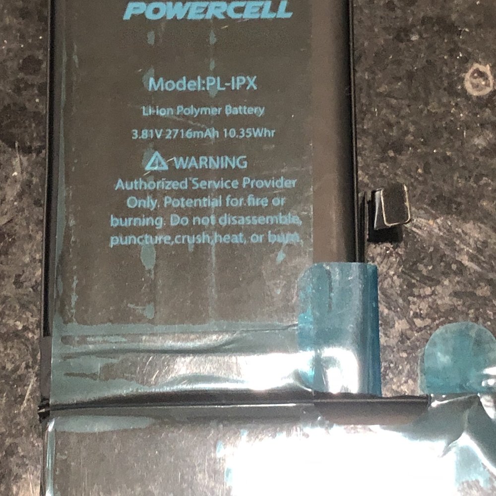 IFix & Accessorize It - Battery that was removed by authorized repair and photo by Apple. - Mobile Phone Repair Near Me - Blasdell, New York IFix & Accessorize It - Battery that was removed by authorized repair and photo by Apple. - Mobile Phone Repair Near Me - Blasdell, New York