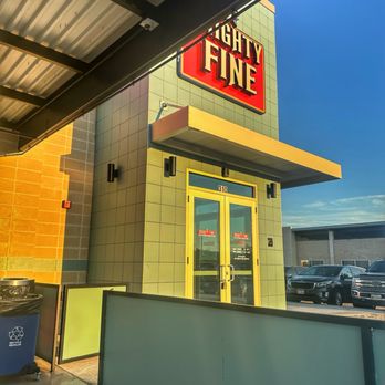 Mighty Fine Burgers - Front door - Burgers Near Me - Hutto, Texas Mighty Fine Burgers - Front door - Burgers Near Me - Hutto, Texas