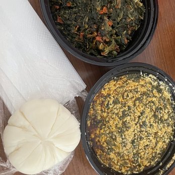Tonge's Taste - Efo Riro & Egusi with fufu! SO DELICIOUS! - African Near Me - Menifee, California Tonge's Taste - Efo Riro & Egusi with fufu! SO DELICIOUS! - African Near Me - Menifee, California
