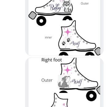 SK8 Fanatics Custom Roller Skates - Showed them the design idea/layout of what I wanted - Skate Shops Near Me - Paramount, California SK8 Fanatics Custom Roller Skates - Showed them the design idea/layout of what I wanted - Skate Shops Near Me - Paramount, California