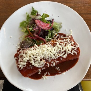 Mi Corazon Mexican Cuisine - Wet burrito with Piedmontese asada. Excellent. - Mexican Near Me - Cannon Beach, Oregon
