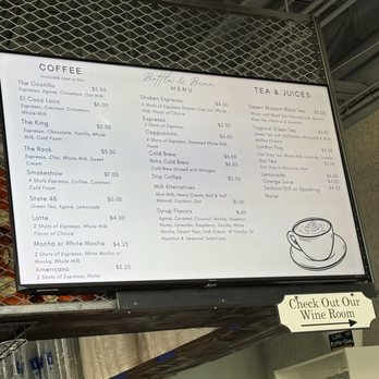 Bottle & Bean - Menu - Wine Bars Near Me - Chandler, Arizona
