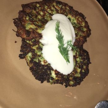 Balzem - Zucchini Pancakes (loved these) - Mediterranean Near Me - New York, New York Balzem - Zucchini Pancakes (loved these) - Mediterranean Near Me - New York, New York