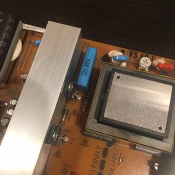 Coppell TV Repair - Blue doohicky on power supply. C802 I think. - Electronics Repair Near Me - Carrollton, Texas Coppell TV Repair - Blue doohicky on power supply. C802 I think. - Electronics Repair Near Me - Carrollton, Texas