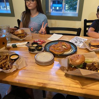 Old Forge Brewing Company - Burgers and spicy chicken sandwich - New American Near Me - Danville, Pennsylvania
