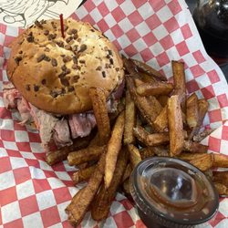 Randy's PitStop Diner - Roast beef sandwich and fries.