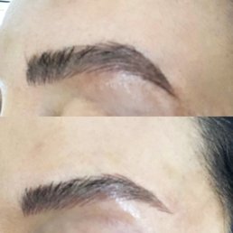 My eyebrows side to side.