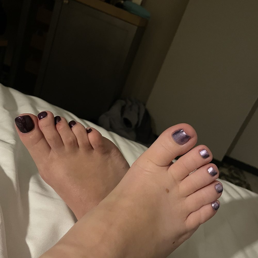 Lush Nail Bar Atlantic - My friend & I both got purple toesies lol - Nail Salons Near Me - Atlanta, Georgia