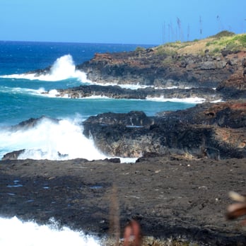 Spouting Horn - View of the coastline looking east from the Spouting Horn. - Beaches Near Me - Koloa, Hawaii Spouting Horn - View of the coastline looking east from the Spouting Horn. - Beaches Near Me - Koloa, Hawaii
