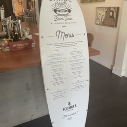 Lunch menu