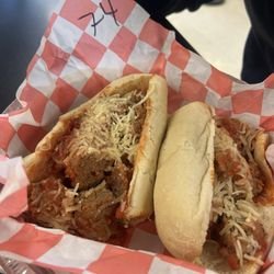 The Pushcart Cafe - Meatball sub