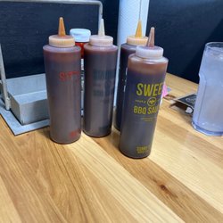 Sonny's BBQ - Their table sauces
