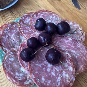 Towpath Café - Salami and cherries - Mediterranean Near Me - London, XGL Towpath Café - Salami and cherries - Mediterranean Near Me - London, XGL
