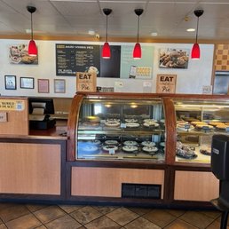 Cashier and pie area