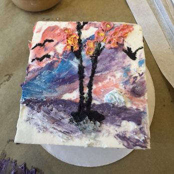 A Flour Shop - My cake. Experimented a lot with my design. - Coffee & Tea Near Me - Phoenix, Arizona