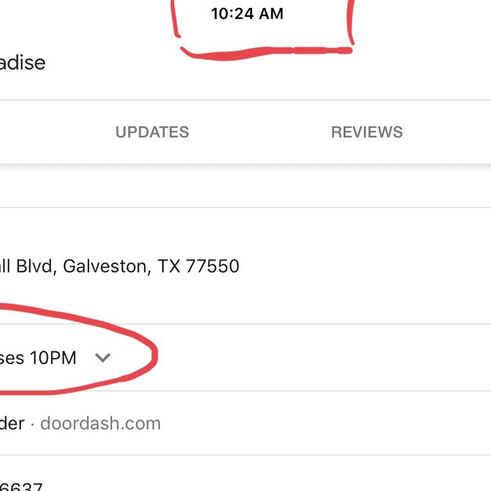 Restaurant shows open in Google, but closed that morning (9/13/2019). Consider correcting.