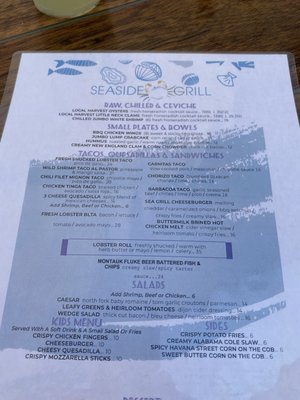 Menu photo 1 Seaside Grill Riverhead, NY