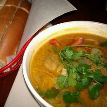 Saigon Bistro - Chicken curry soup with bread. Curls are my daughters. - Vietnamese Near Me - Concord, California Saigon Bistro - Chicken curry soup with bread. Curls are my daughters. - Vietnamese Near Me - Concord, California