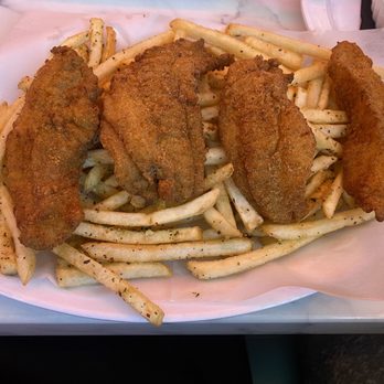 Sea Salt - Catfish basket: The catfish was hot and decent. The fries were cold. - Breakfast & Brunch Near Me - Atlanta, Georgia Sea Salt - Catfish basket: The catfish was hot and decent. The fries were cold. - Breakfast & Brunch Near Me - Atlanta, Georgia