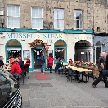 The Mussel and Steak Bar - Outside - Seafood Near Me - Edinburgh, EDH