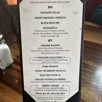 Matador Ballard - Happy hour menu (March 2022) - Mexican Near Me - Seattle, Washington Matador Ballard - Happy hour menu (March 2022) - Mexican Near Me - Seattle, Washington