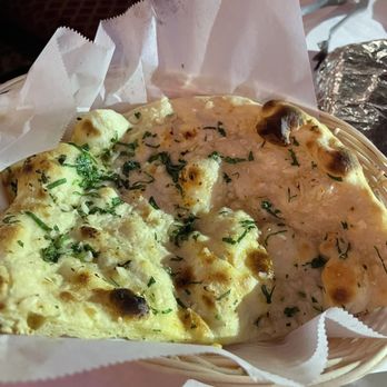 All India Cafe - Garlic Naan - Indian Near Me - Glendale, California
