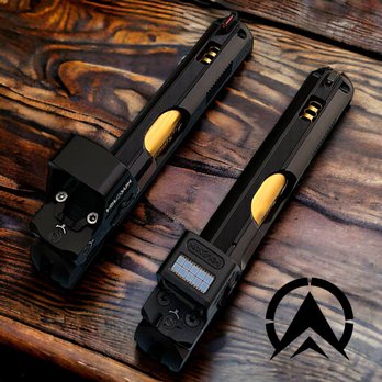 Angel City Armory - Custom CZ75 optic cut & porting. With DLC slide coating & gold TiN barrel coating. - Gunsmith Near Me - Los Angeles, California Angel City Armory - Custom CZ75 optic cut & porting. With DLC slide coating & gold TiN barrel coating. - Gunsmith Near Me - Los Angeles, California