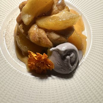 Forty1 - Churros with apple slices and yuzu ice cream was delicious for dessert - Desserts Near Me - Sedona, Arizona Forty1 - Churros with apple slices and yuzu ice cream was delicious for dessert - Desserts Near Me - Sedona, Arizona