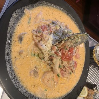 On the Bridge - Creamy japanese style seafood pasta - Japanese Curry Near Me - San Francisco, California
