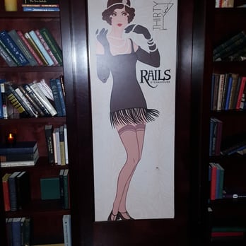 Rails Steakhouse - The, "secret" door to the speakeasy bar downstairs. Not telling how you open it. - Steakhouses Near Me - Towaco, New Jersey