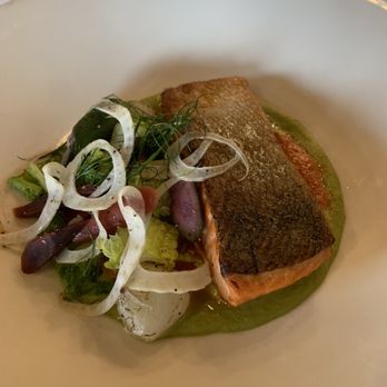 Mohonk Mountain House Restaurant - seared organic steelhead trout - New American Near Me - New Paltz, New York Mohonk Mountain House Restaurant - seared organic steelhead trout - New American Near Me - New Paltz, New York