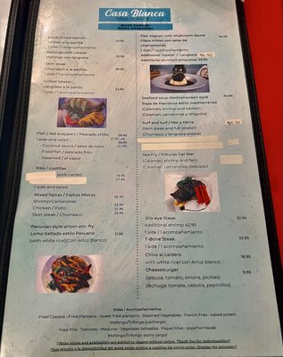 Menu photo 2 Casa Blanca Wilkes-Barre, PA