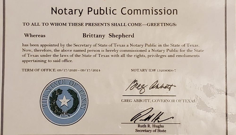 SHEPHERD’S NOTARY SERVICE Request a Quote 11 Photos Red Oak