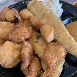 Fish, shrimp, lobster poppers
