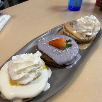 My Cafe - Flight of pancakes - Breakfast & Brunch Near Me - Kapolei, Hawaii My Cafe - Flight of pancakes - Breakfast & Brunch Near Me - Kapolei, Hawaii