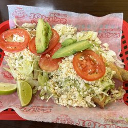Las Tortas Locas - Giant beef flautas (gigantes flautas de carne).